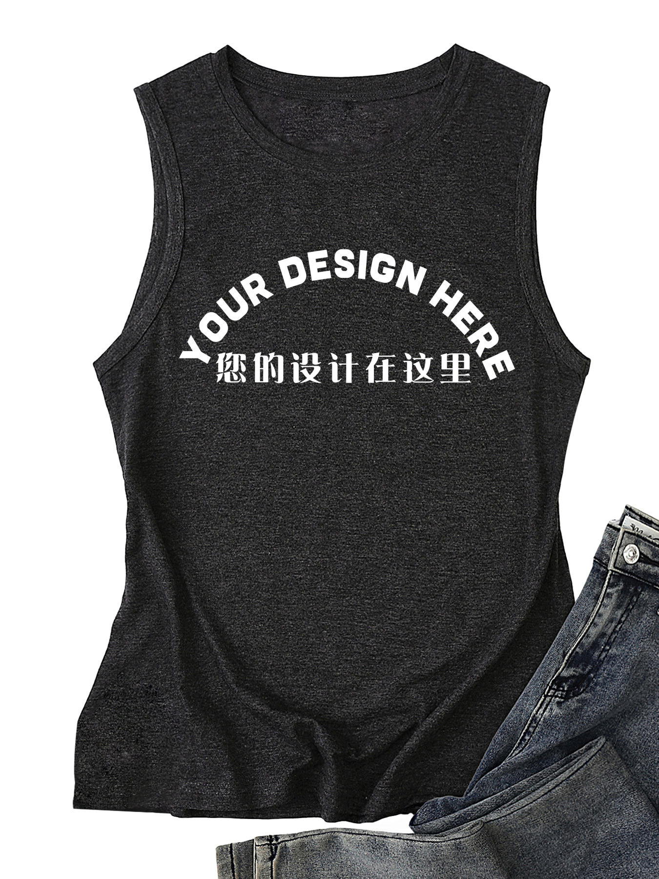 2802 - Dark Gray Vest - Front Center