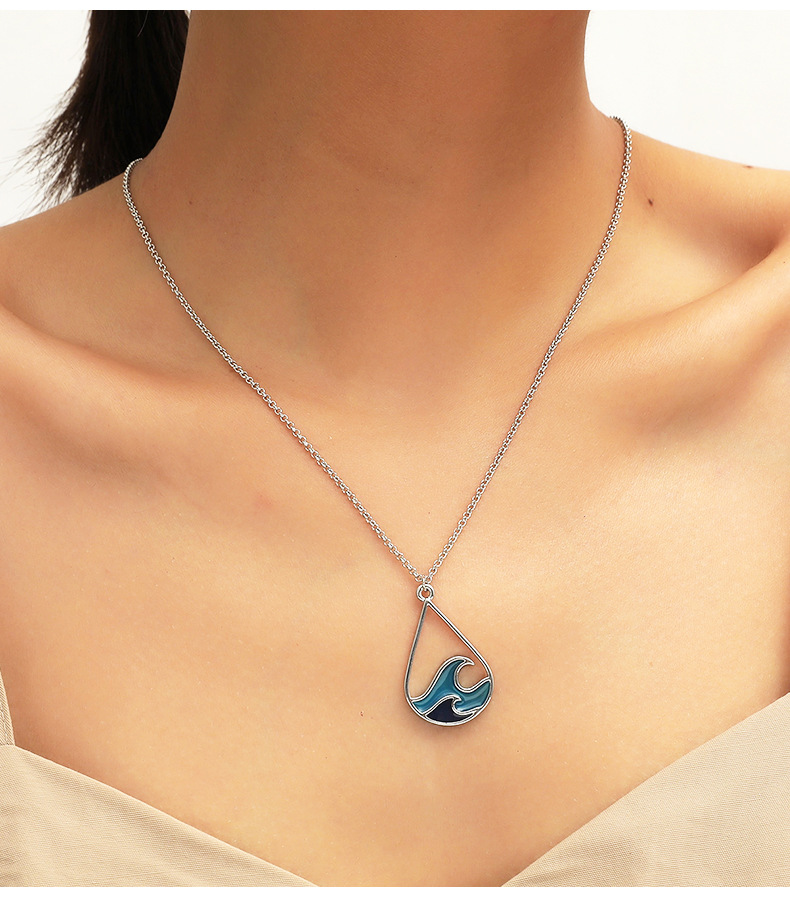 Casual Water Droplets Stainless Steel Alloy Plating Earrings Necklace