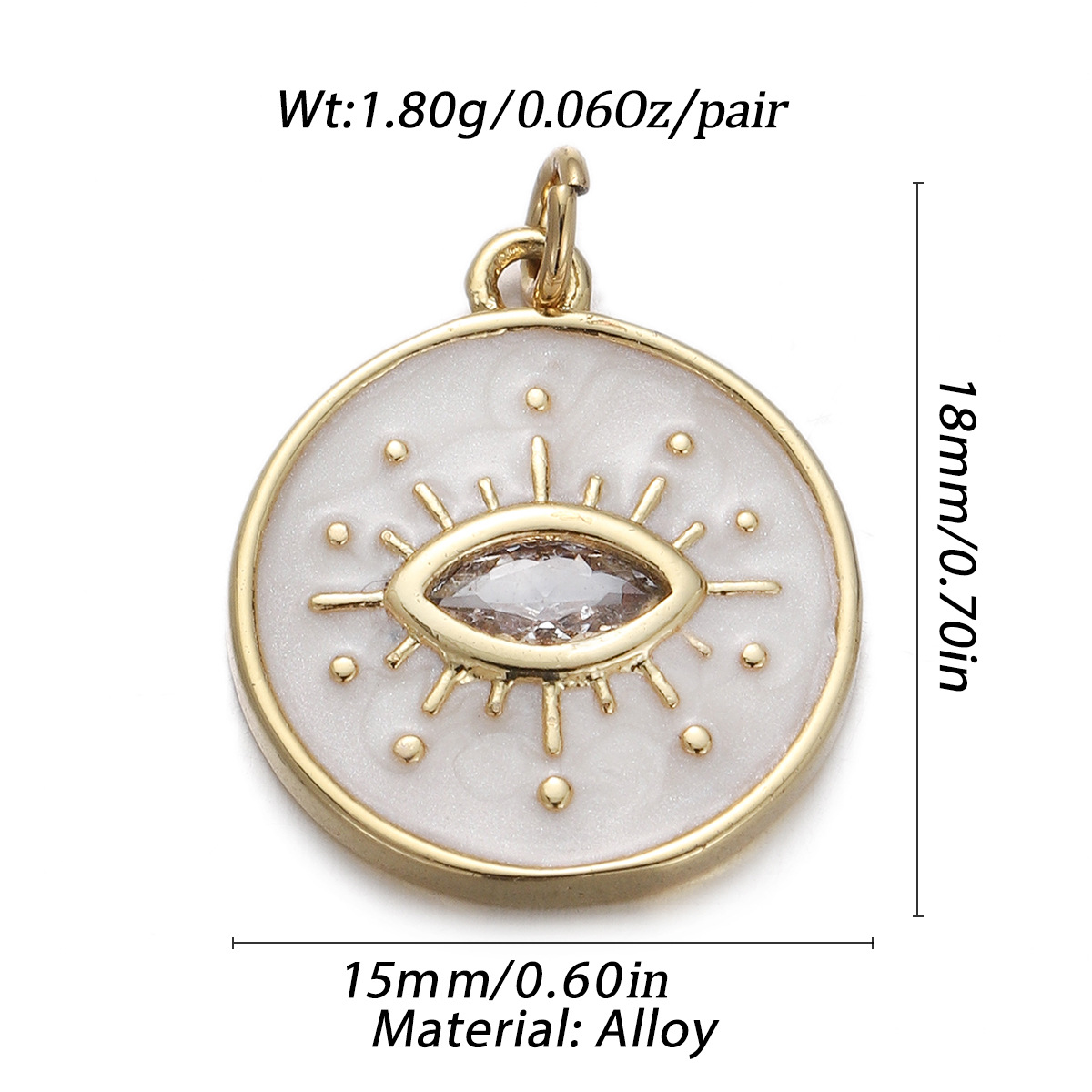 1 Piece Copper Solid Color Pendant display picture 12