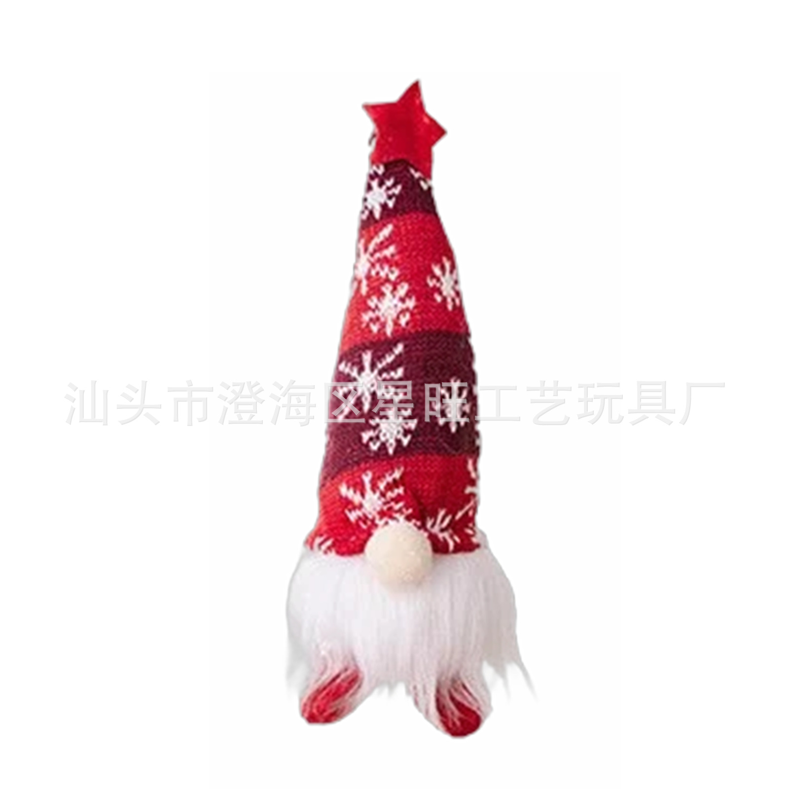 Personalizado Navidad sin rostro muñeca de punto sombrero luminoso bosque viejo adorno lindo Rudolph adorno