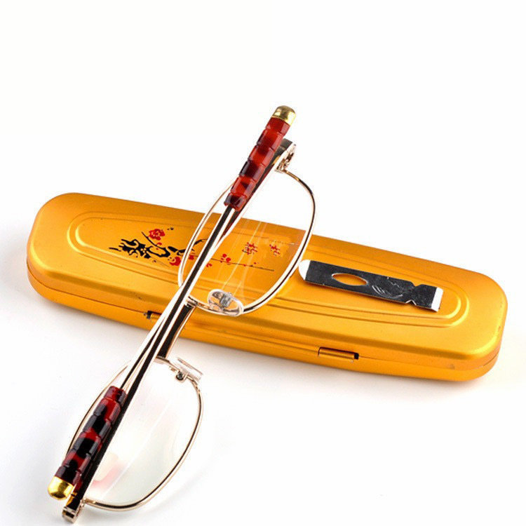 With box New Small Frame Film glass presbyopic glasses men and women full frame presbyopic glasses running rivers and lakes stall presbyopic glasses