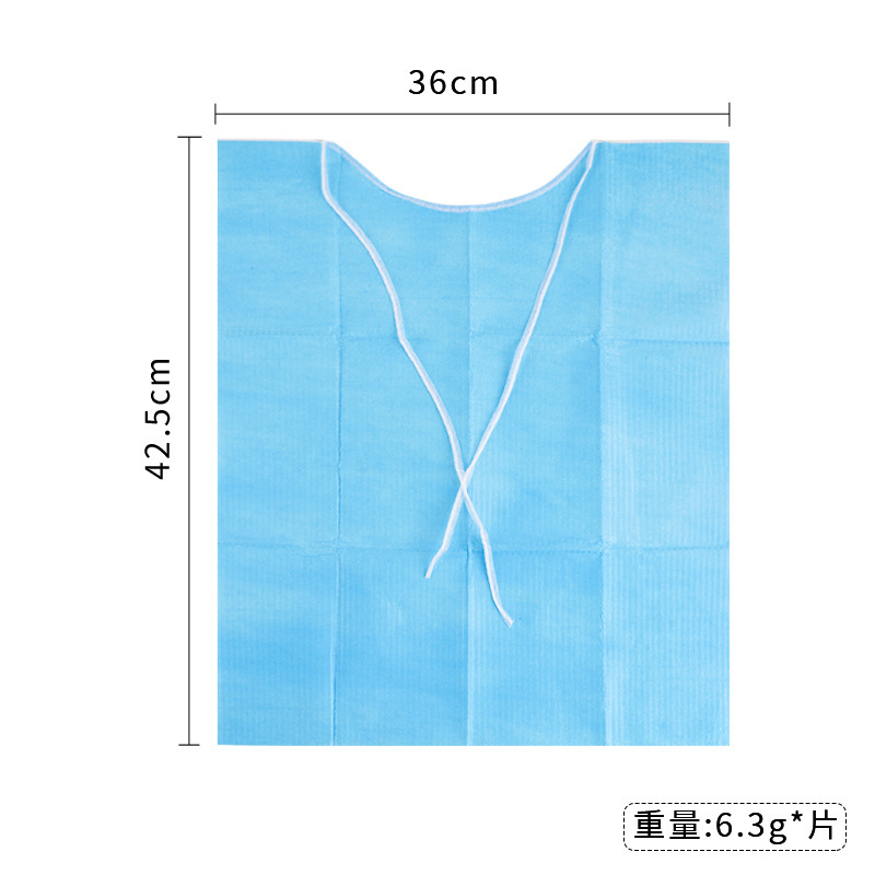 卸売歯科口腔使い捨てレーススカーフタオル 30 個美容室歯科医院ラミネート紙よだれかけ|undefined
