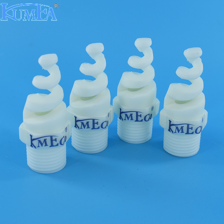 厂家直供塑料螺旋喷头清洗喷嘴脱硝除尘螺旋喷嘴