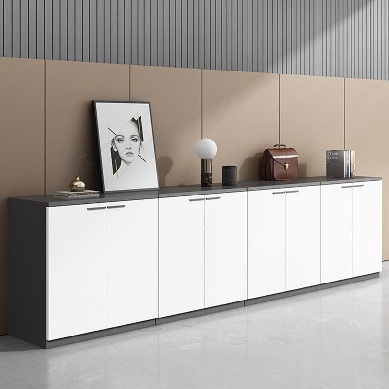 White File Cabinet Low Cabinet Wooden Locker Table Side Cabinet Printer Cabinet Partition Cabinet Data Storage Cabinet Tea Cabinet
