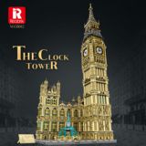 Трансграничные Reobrix55012 европейские строительные блоки с видом на улицу Биг Бен модель древнего здания сборка головоломки большой набор игрушек