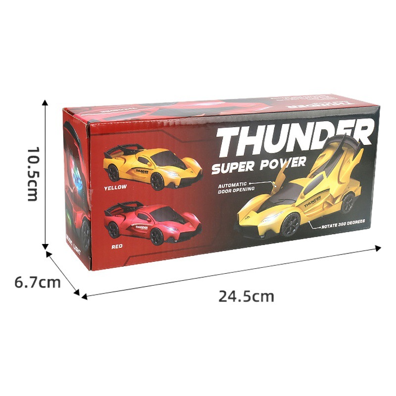 Nuevo coche de carreras universal eléctrico 360 rotación música luz puerta abridor Boy coche puesto Venta caliente al por mayor