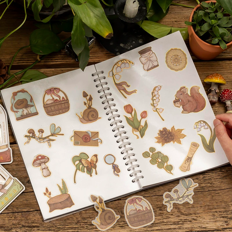 Коллекция образцов джунглей наклейки красивый день DIY ручной счет украшения иллюстрации наклейки 30 в 6