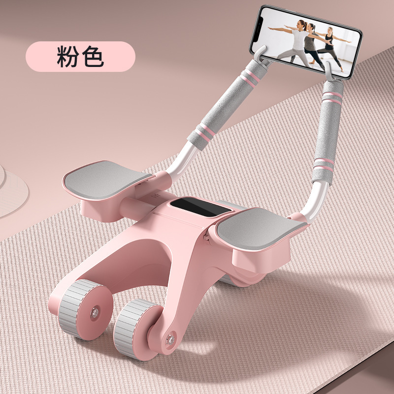 健腹輪自動スプリングバック腹筋輪男性女性家庭用フィットネス新型肘支え式巻き腹痩せ腹神器|undefined