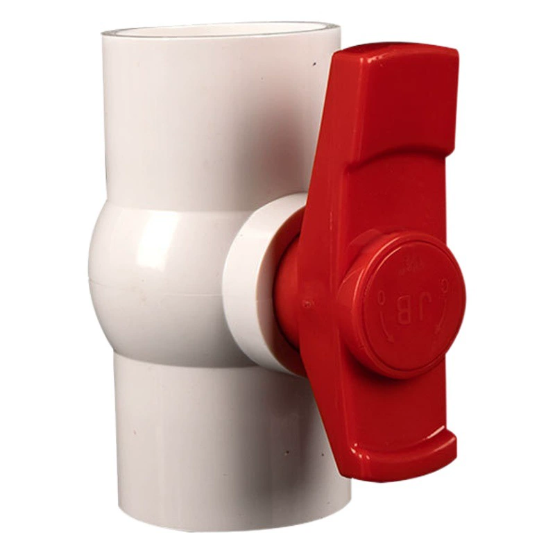 ПВХ водоснабжения шаровой кран 4 минуты 20 25 32 40 50 63 75 пластиковый плоский разъем водопроводной фитинг переключающий клапан
