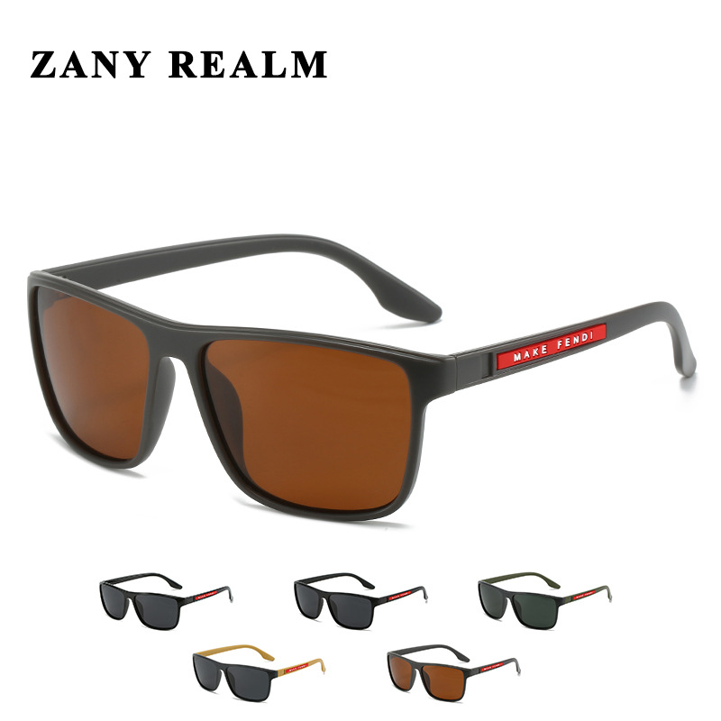 Nueva caja de comercio exterior hombres transfronterizos gafas de sol polarizadas conducción esmerilado europeo y americano negocio moda gafas de sol fabricante