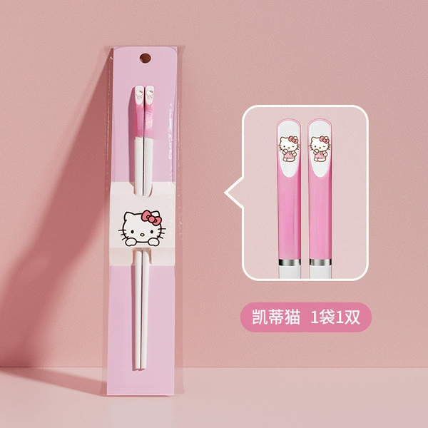 Chopsticks - non-slip, high temperature resistant and easy to clean [Hello Kitty]
