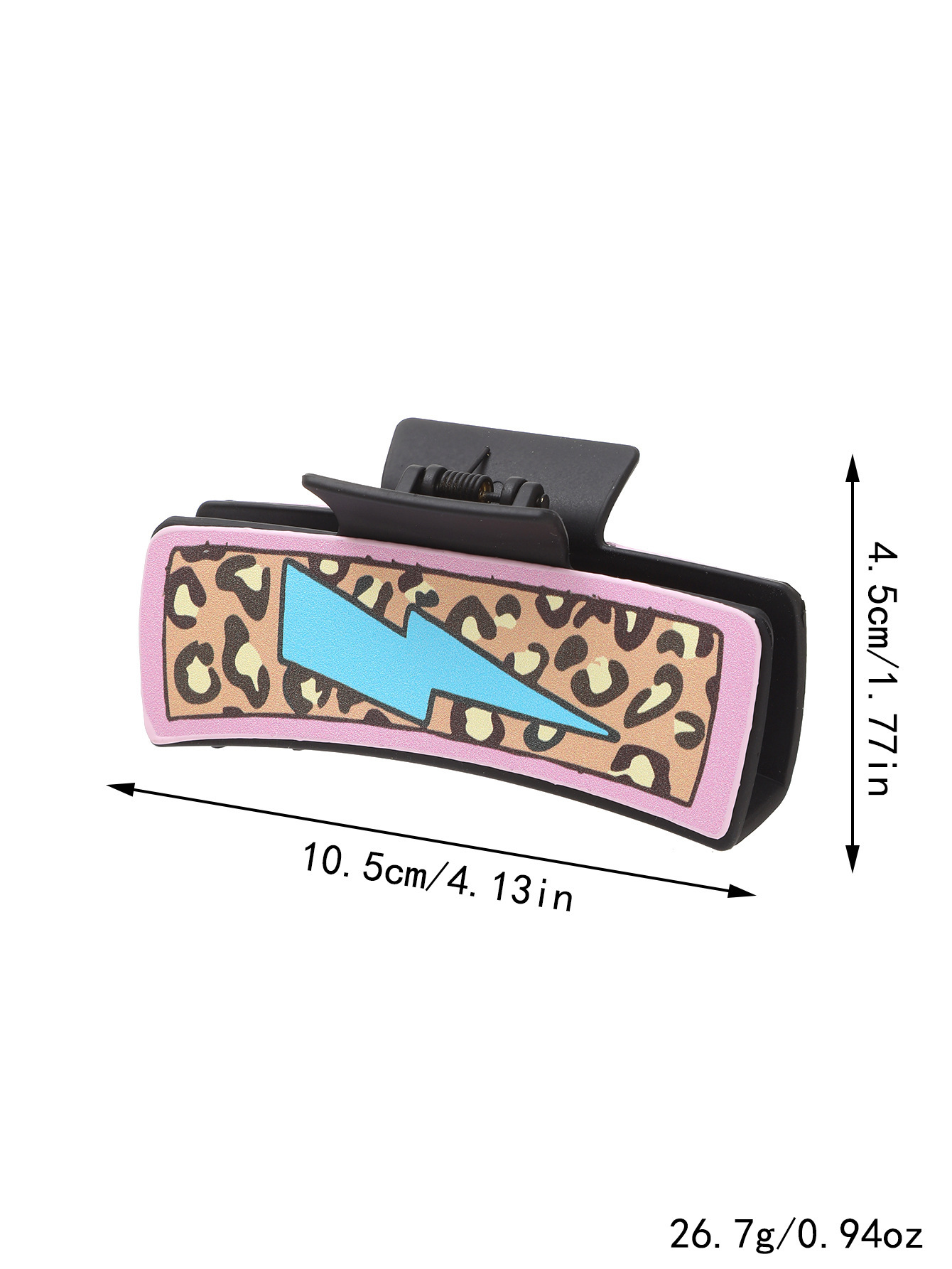 Unisex Western Wind Sonnenschirm Mutter Alphabet Leder Haarnadel Hai Clip Damen Greifclip_voghion.com