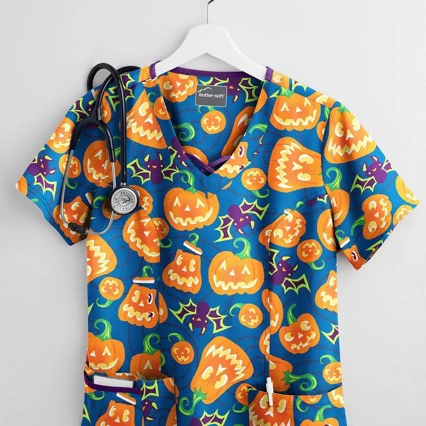 Amazon wish AliExpress eBay Independent Station Трансграничная цифровая печать Хэллоуин с короткими рукавами куртка для ухода