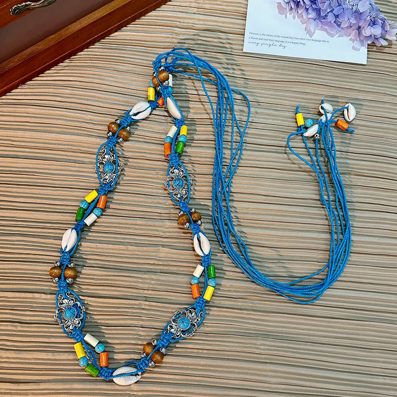 Cuerda de la cintura popular Bohemia tejida cuerda de cáñamo cadena de la cintura cinturón delgado vestido del todo-fósforo de las mujeres joyería transfronteriza al por mayor