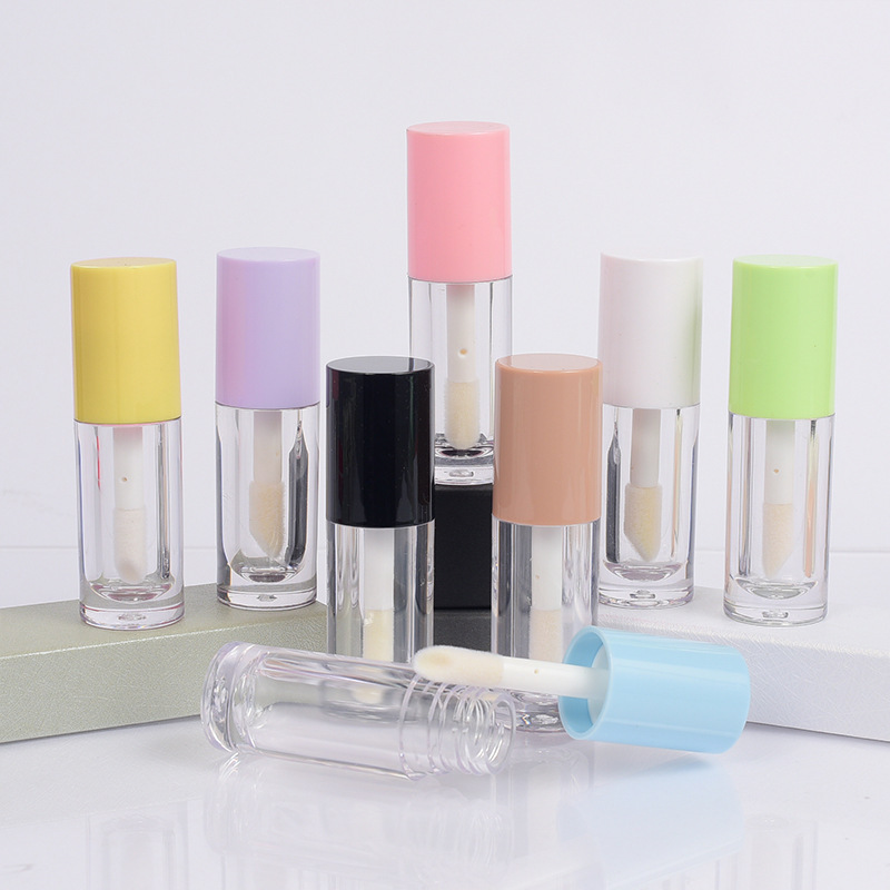 Large brush rod round lip gloss tube 6-6.5ml lip glaze empty tube cross-border hot printing logo in stock postage Large brush rod round lip gloss tube 6-6.5ml lip glaze empty tube cross-border hot printing logo in stock postage