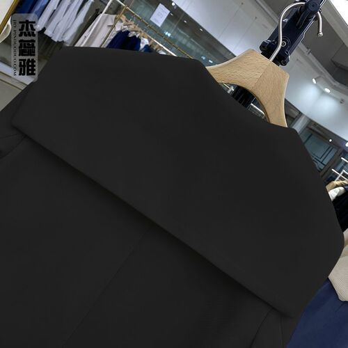 Spring and Autumn New Age-Reducing Blazer - Loose Cut and Flowing Feature for Petite Black