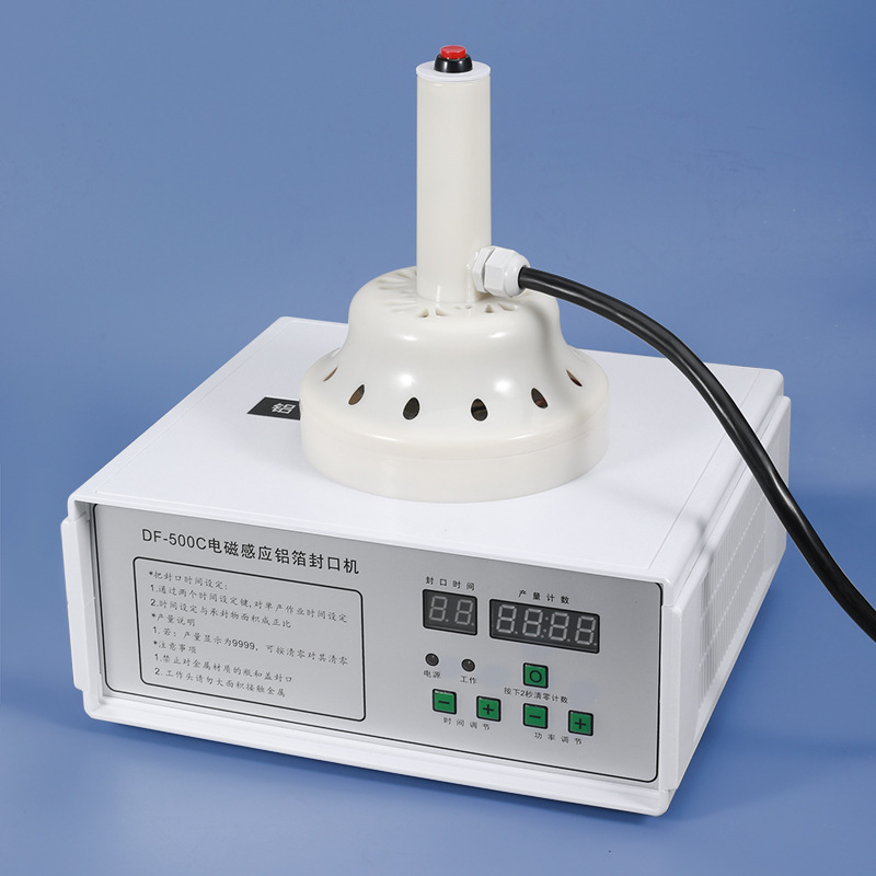 Máquina de sellado de papel de aluminio Ritu máquina de sellado de botellas de reactivo de plástico de inducción electromagnética máquina de sellado de botellas químicas de gran diámetro manual