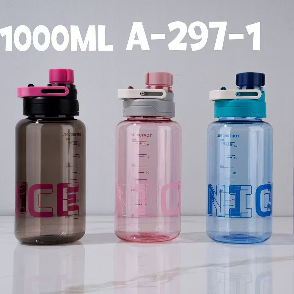 Sansheng PC taza de plástico 1000Ml taza de agua deportiva al aire libre taza de agua de gran capacidad taza de plástico taza de espacio al por mayor