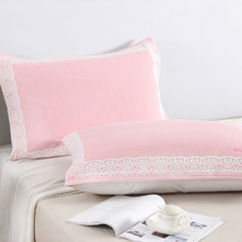 全棉纱布枕巾加厚无捻立体双面枕巾一对装学生宿舍纯棉欧式枕头巾