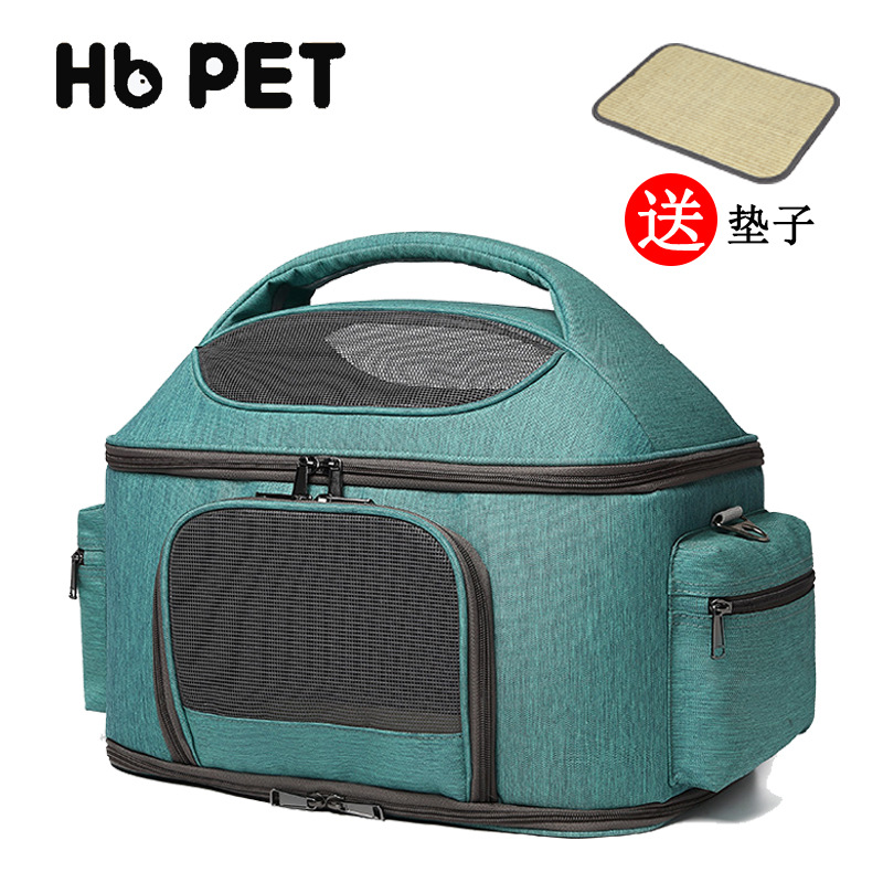 漢邦亞馬遜跨境貓包外出旅行便捷貓背包折疊寵物單肩手提寵物包