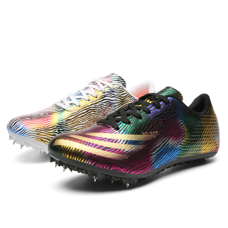 23 nuevos zapatos de pista zapatos de entrenamiento de uñas impermeables zapatos cortos para correr estudiantes hombres y mujeres zapatos de pista resistentes al desgaste entrenamiento zapatos de examen de ingreso a la escuela secundaria