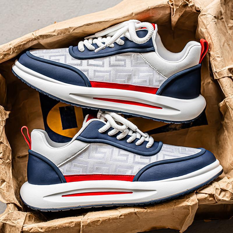 Douyin Daifa zapatos de hombre verano nuevo estilo transpirable malla zapatos casuales zapatos deportivos de moda de todo fósforo zapatos de plataforma para estudiantes