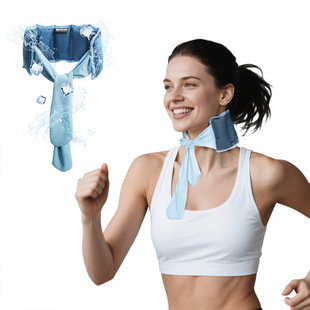Polymer Water-Absorbent Frozen Ice Scarf Sports Outdoor Cooling Scarf Suitable for Cat and Dog Necks in Summer Cooling Ice Scarf