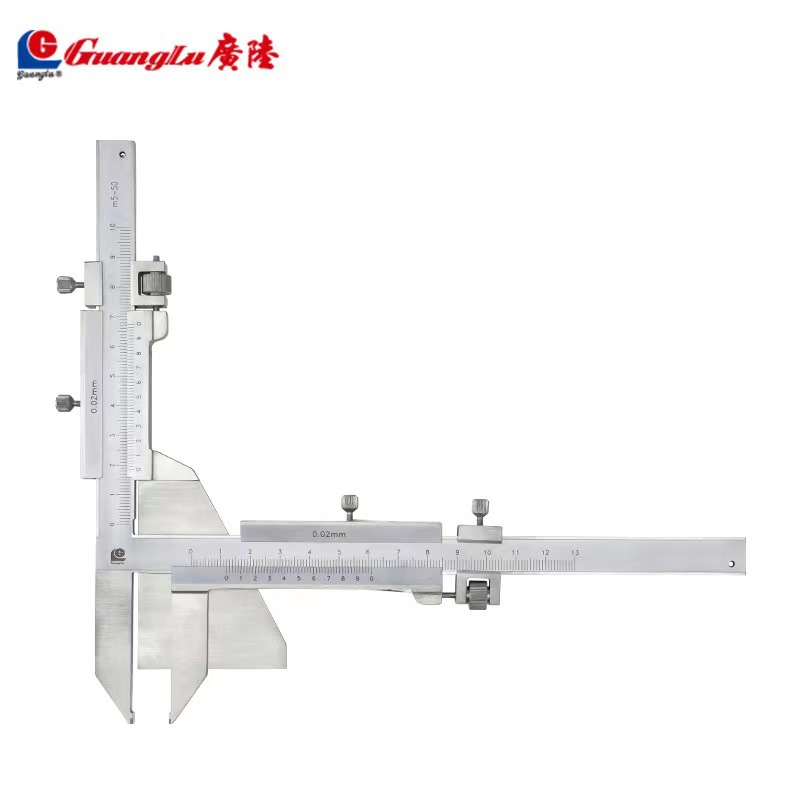 批发广陆不锈钢 齿厚游标卡尺1-26mm齿轮厚度卡尺现货
