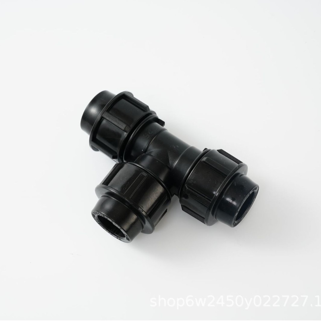 Conectores de Tubería de Tres Vías de Conexión Rápida de PE, Conexión Rápida Multifuncional para Riego
