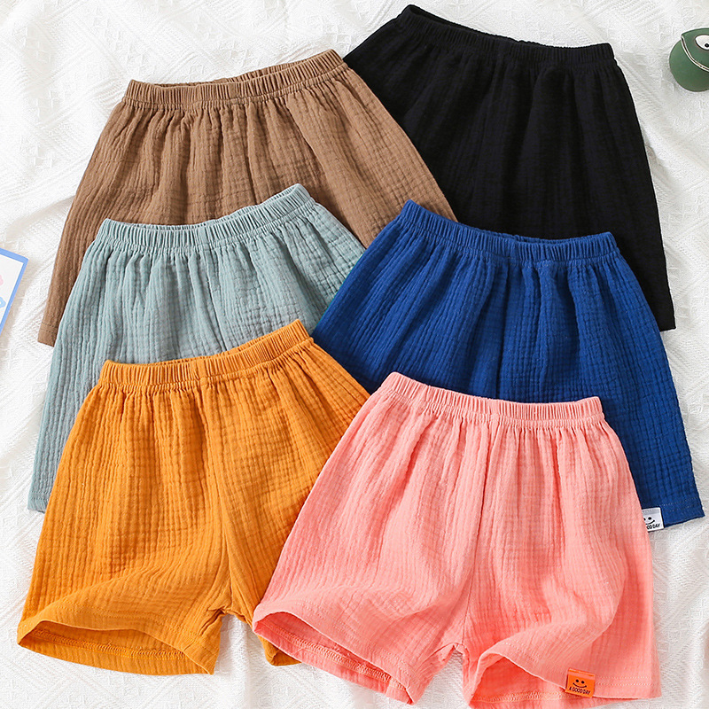 Children's Shorts Cotton Summer Thin Five-point Pants Small and Medium-sized Children's Baby Hot Pants Boys and Girls Children's Wear Outer Wear Casual Pants