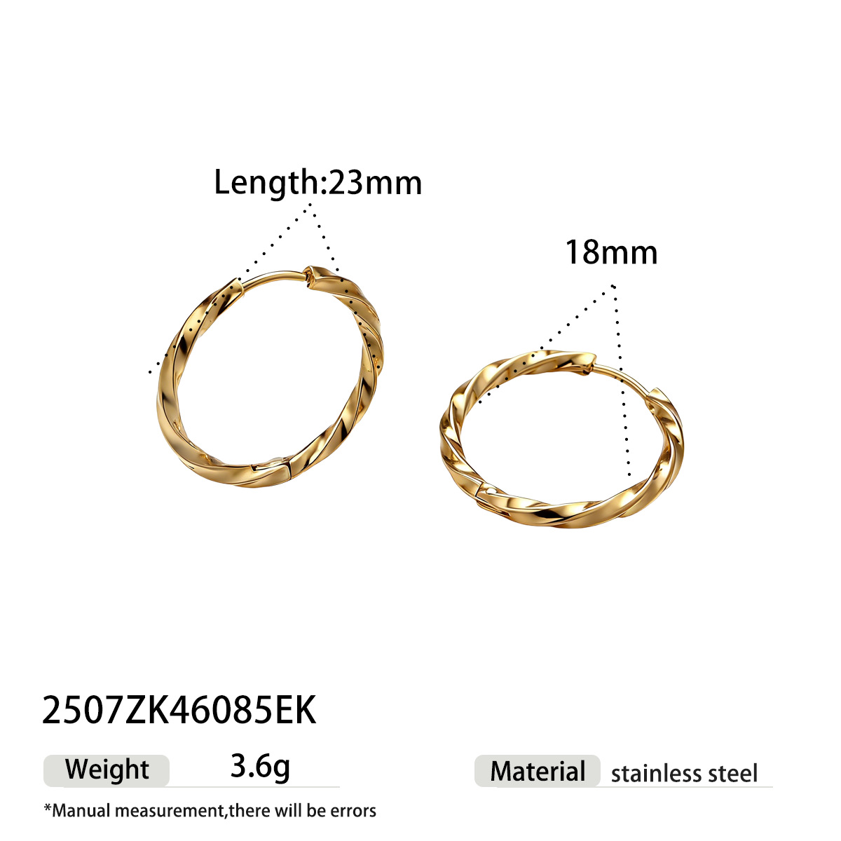 Taina europa y americana auriculares de acero inoxidable lujoso ligero estilo de moda personalidad de alta calidad torsión pendientes de acero de titanio transfronterizos auriculares de venta caliente