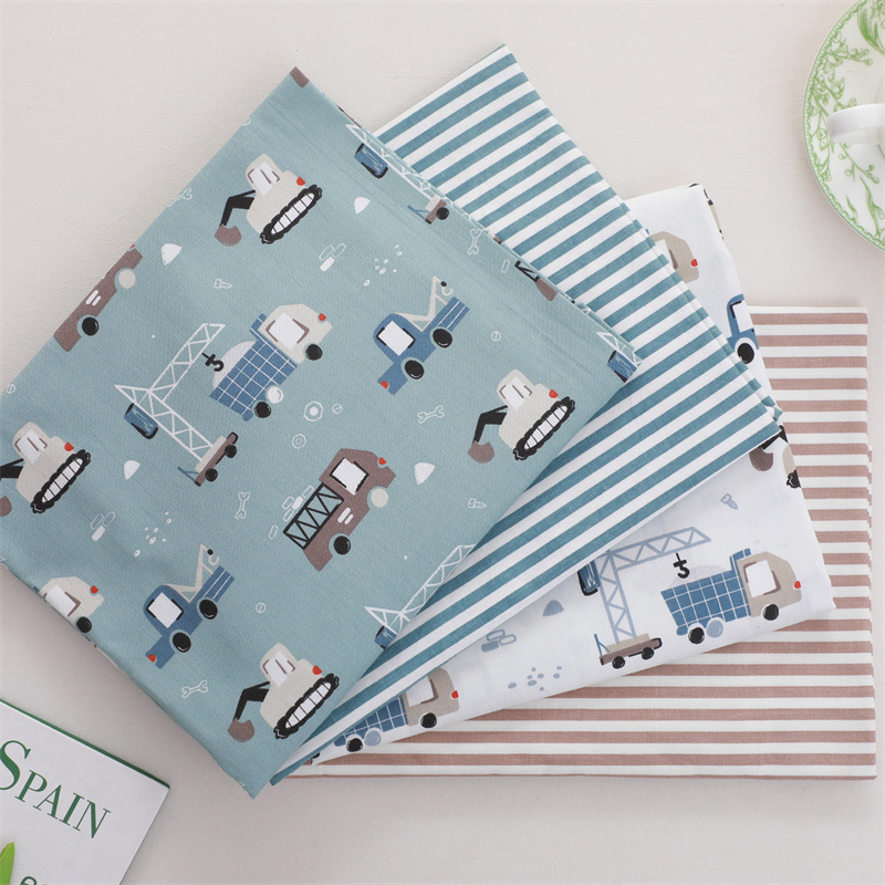 Car Cotton Twill Fabric 1.6m Wide Non-Fluorescent Printed Fabric Baby Cotton Bedding Fabric