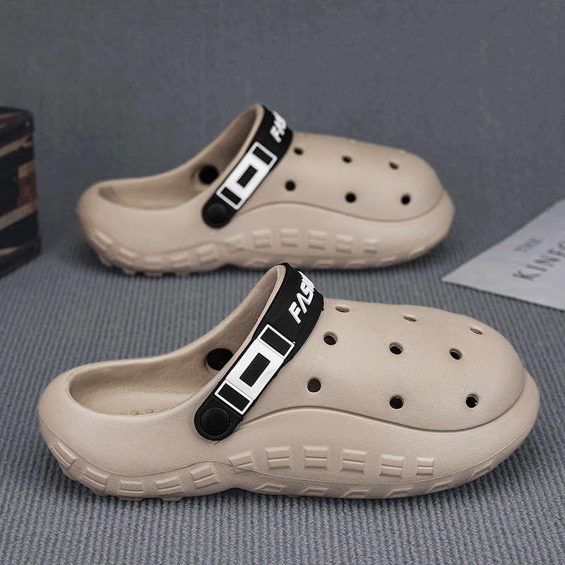 Pise en la mierda, zapatos con agujeros, estilo de explosión clásico de verano para mujer, moda, plataforma antideslizante, sandalias de playa resistentes al desgaste para parejas image 5
