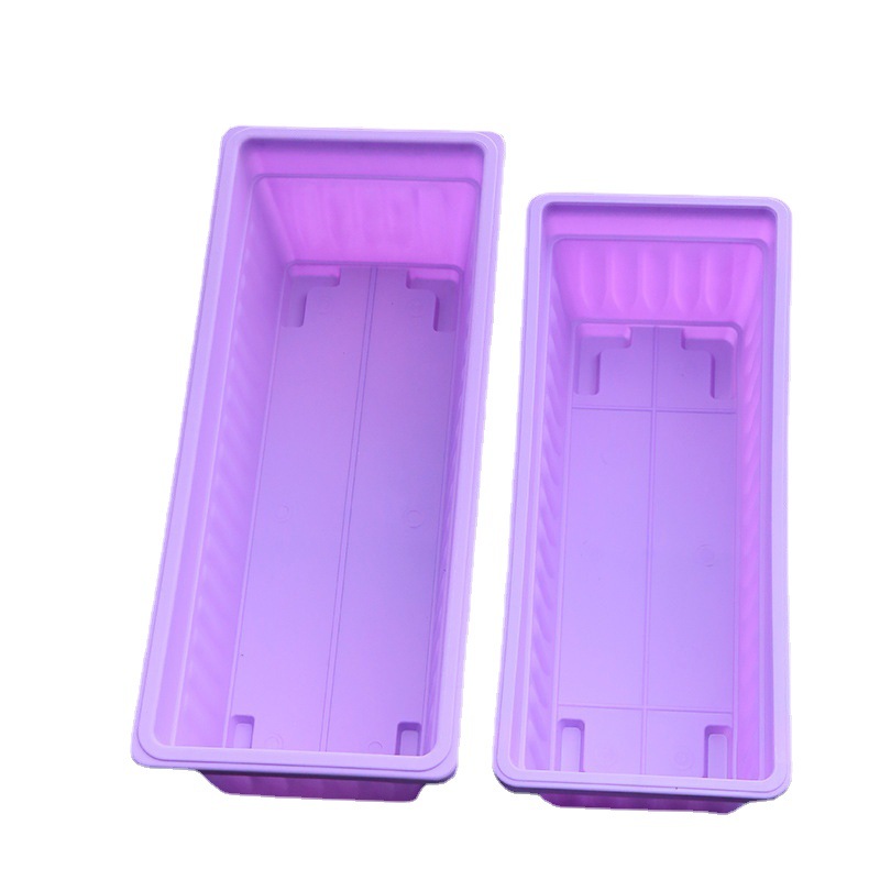 Balcón maceta de vegetales con mucha carne maceta de plantas verdes macetas rectangulares macetas de plástico de resina gruesa fabricantes