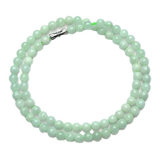 Factory wholesale quartz jade jade necklace jade beads jade light green sun green men's and women's jewelry