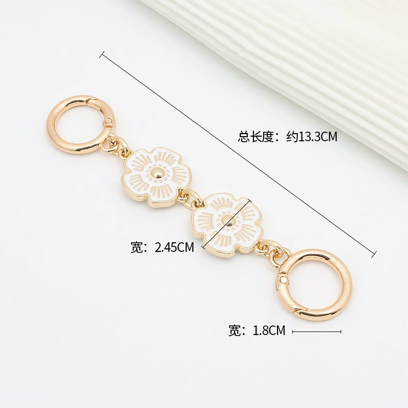 Kochi Xiangbule tabby Baccarat bag modified camellia extended decoration underarm lengthened shoulder strap chain accessories