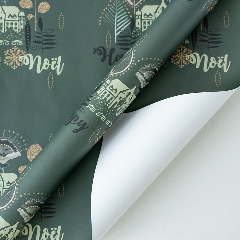 新しいクリスマスプレゼント包装ギフト紙diyバッグ紙スポット卸売り|undefined