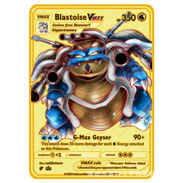 Персонализированная металлическая карта Питомого Эльфа Pokémon MEGA Battle GX карта EX металлическая флеш-карта