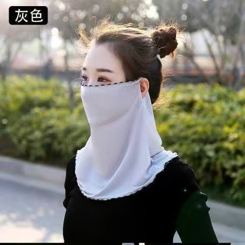 Véu de proteção solar, máscara em seda fria para mulheres_voghion.com
