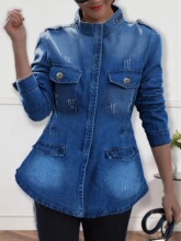 S 15804 Oversize Women's Denim Jacket ����ţ������ �羳