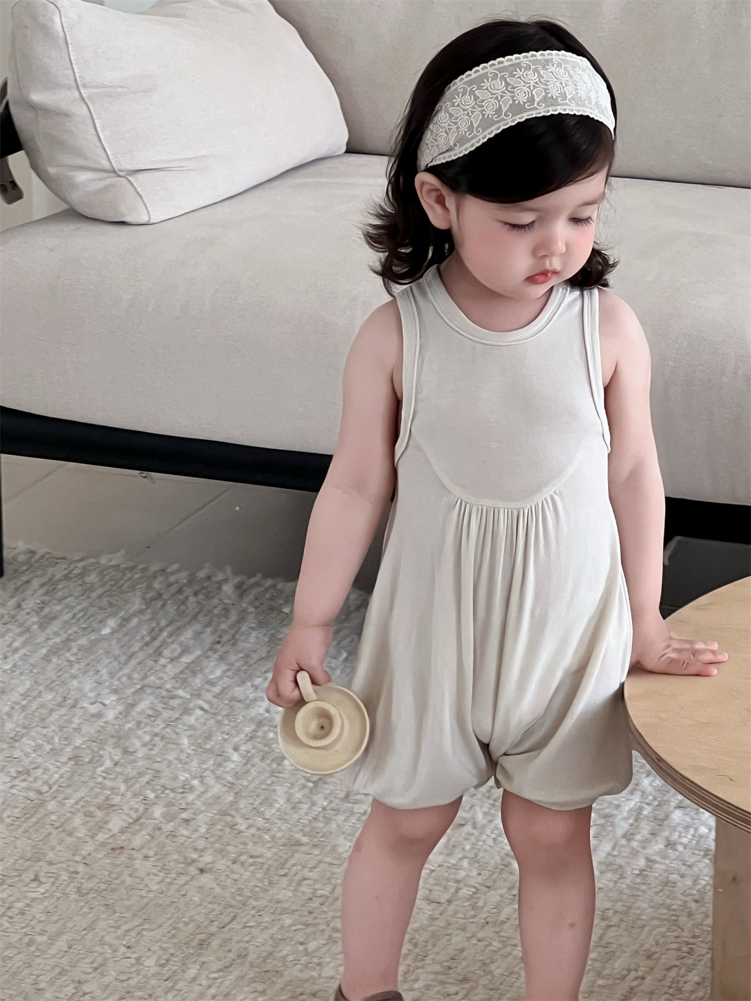 Mamelena de bebé ropa fina de verano ropa para niños coreanos 2025 nuevo bebé de una pieza de verano para niñas