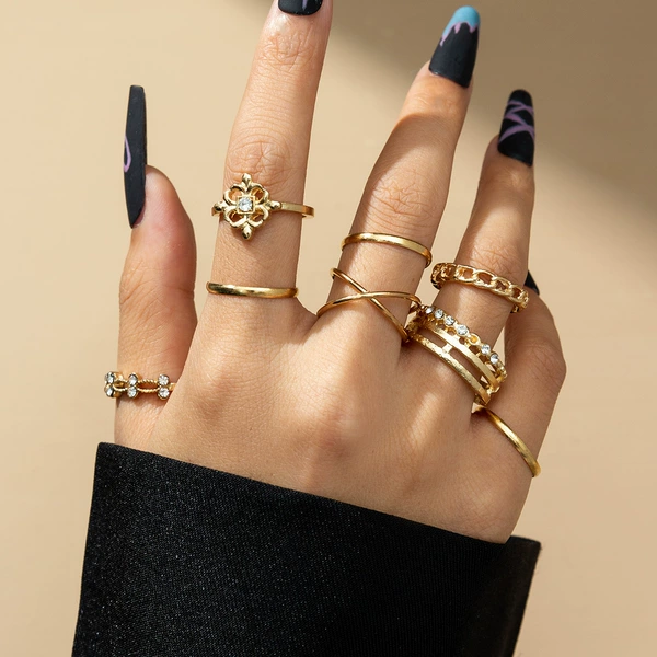 Golden set, four-leaf clover
