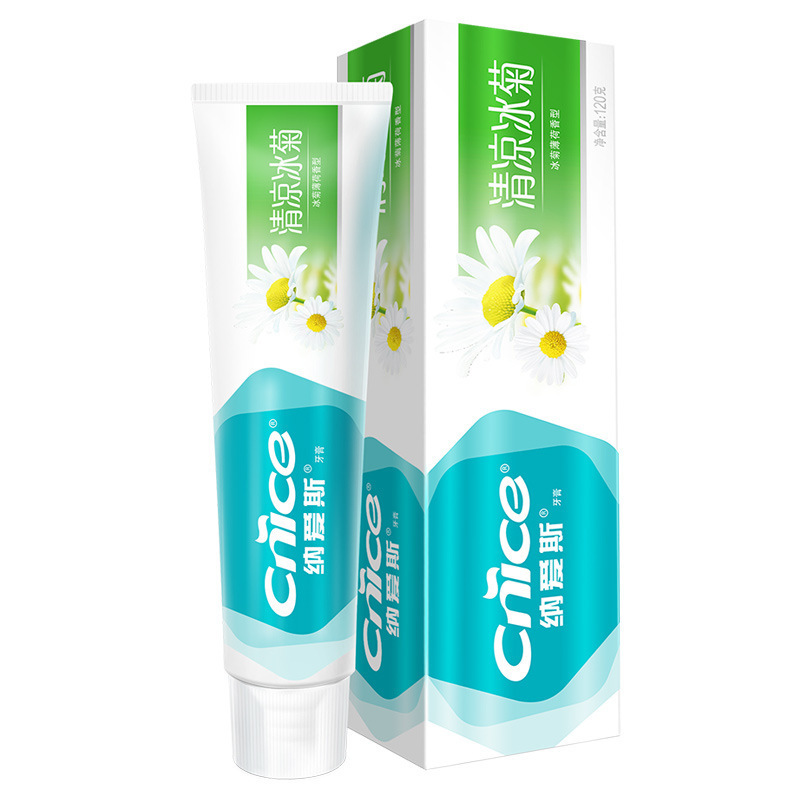 Naais Ice Chrysanthemum Toothpaste Fruity Salt White VC Natural Cooling 200g Whitening Fresh Breath Teeth Care Mint