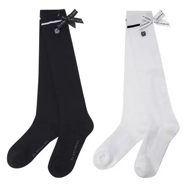 Korean Original Golf Women's Socks, Stockings, Sports and Leisure Ball Socks, Elastic Bow Decoration, Breathable Stockings