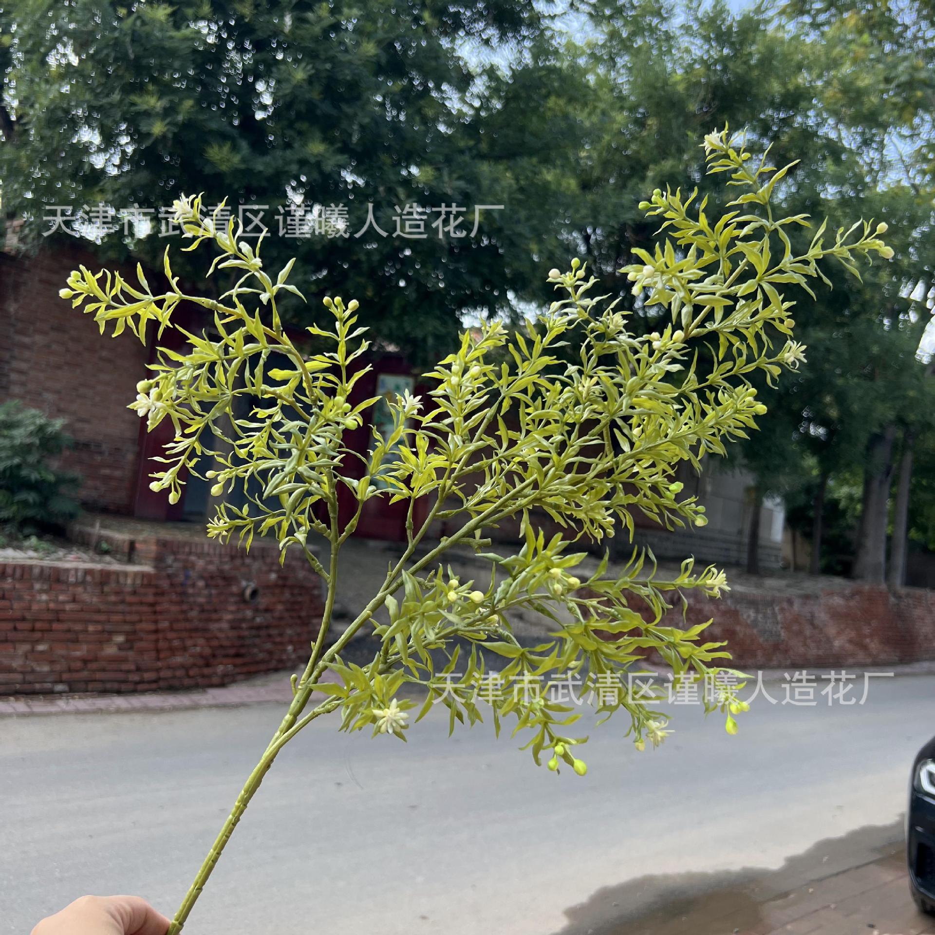 厂家批发仿真花九里香婚庆婚礼道具绿色吊顶家居装饰摆件绿植布景