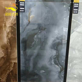 佛山瓷砖绿色玉石客厅地砖750x1500灰色黄色玉质厨卫电视背景墙砖