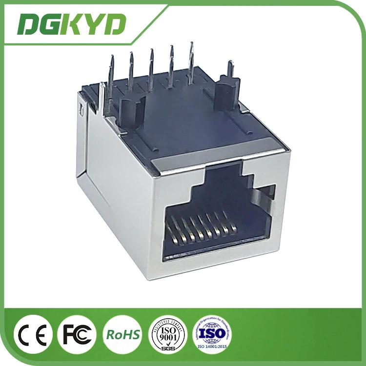 DGKYD 111Q066GWA1D RJ45 Соединение однопортовый гигабитный интегрированный сетевой трансформер без подсветки