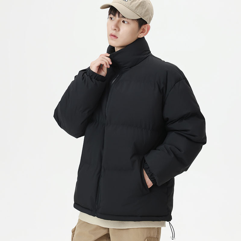 冬季立领棉衣上衣外贸男女新款情侣面包服保暖款加厚羽绒棉服外套