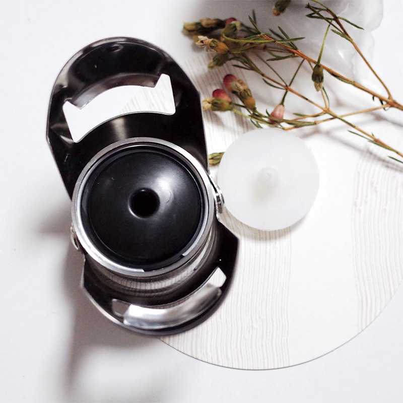 Prensa de acero inoxidable tapón de vino de vacío de silicona sellado tapón de champán juego de vino Vino Dispositivo de preservación de vino tapón de vino de Navidad