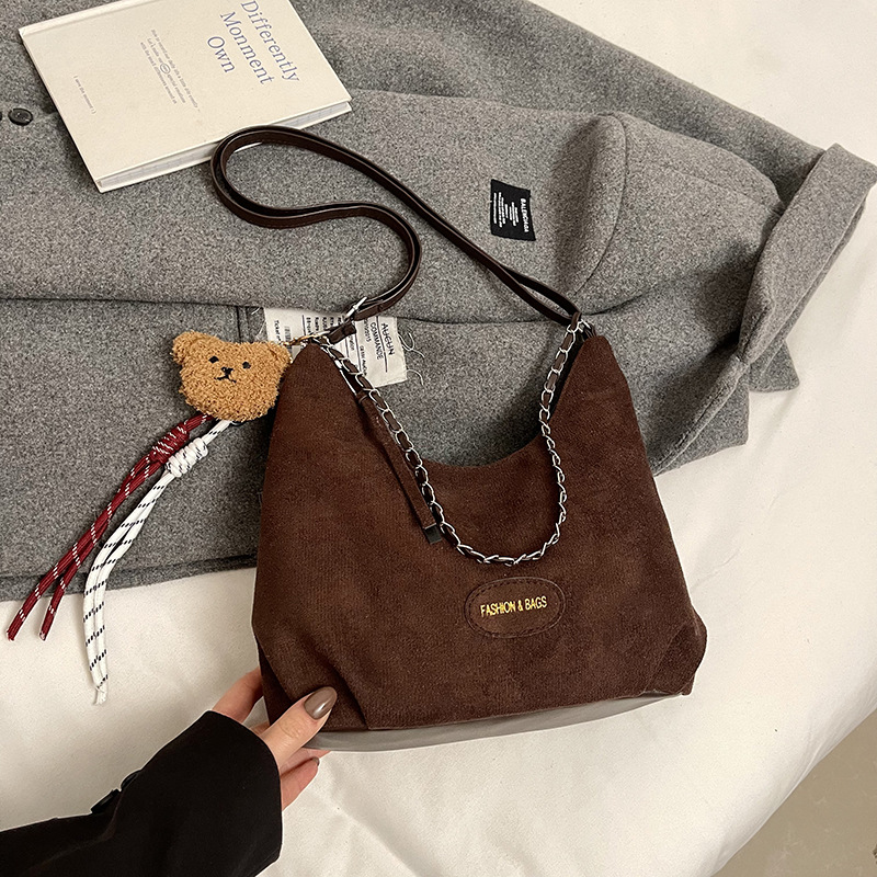 Este año, la moda de moda de peluche de peluche bolso de viaje para mujeres 2024 nueva moda versátil bolso de mochila